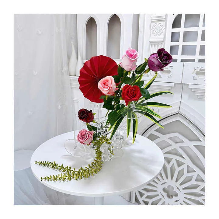 طبقات وردة صغيرة عالية الجودة بلاستيك - Layers High Quality Mini Rose Plastic
