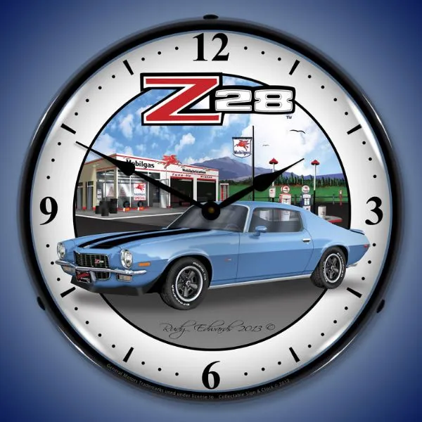 1970 2nd Generation Camaro Z28 Lighted Clock