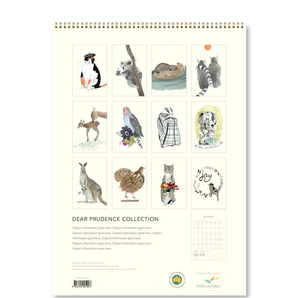 2025 Medium Calendar - Dear Prudence