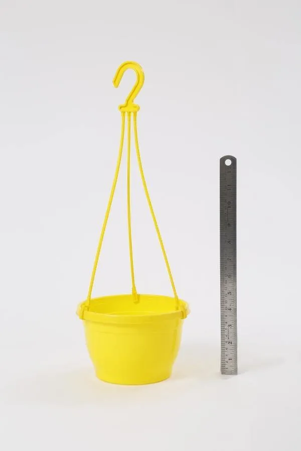 7 Inch Hanging Pot Yellow