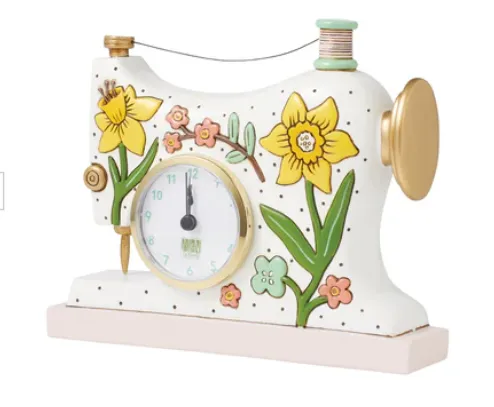 Allen Designs Sew Happy Desk Clock