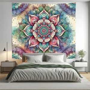 Bohemian Strong Spirit Indian Mandala Tapestry Psychedelic Wall Hanging Boho Decor