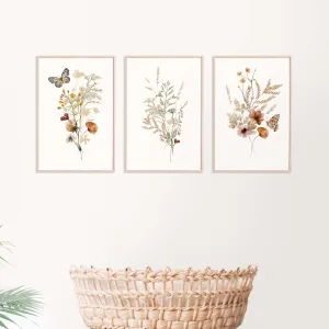 Boho Wildflower Art Prints