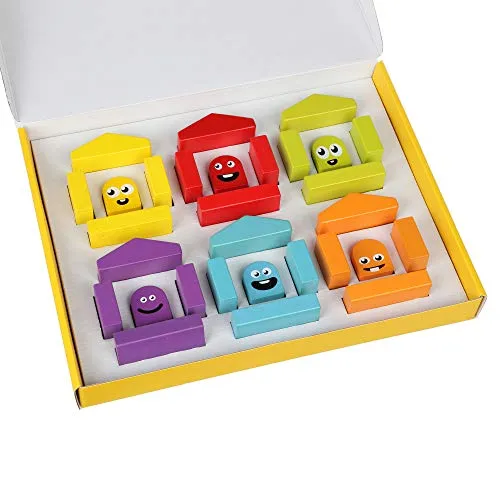 Colorful Houses Wooden Toy
