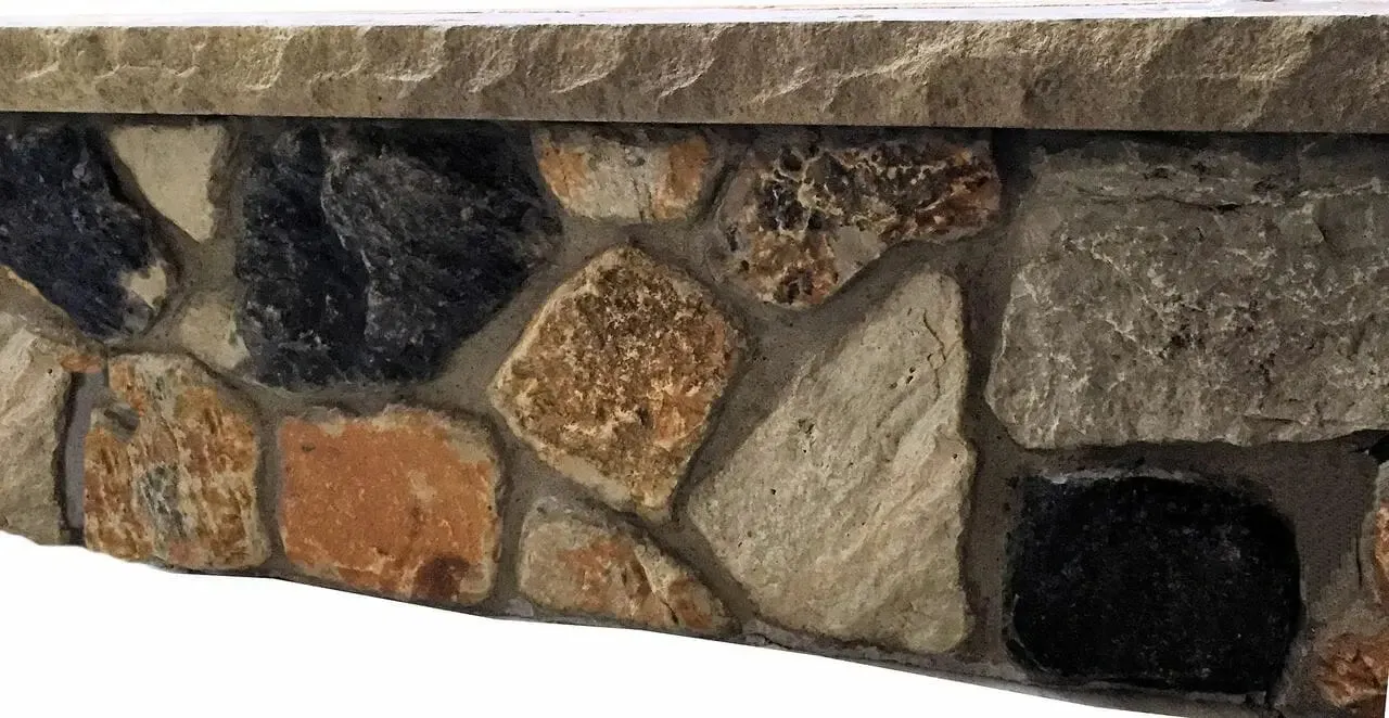 Firepit Concrete Square Molds - Boulder Rock Liners (Set of 4)