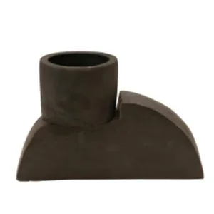 Handmade Terracotta Planter/Tealight Holder (Black)