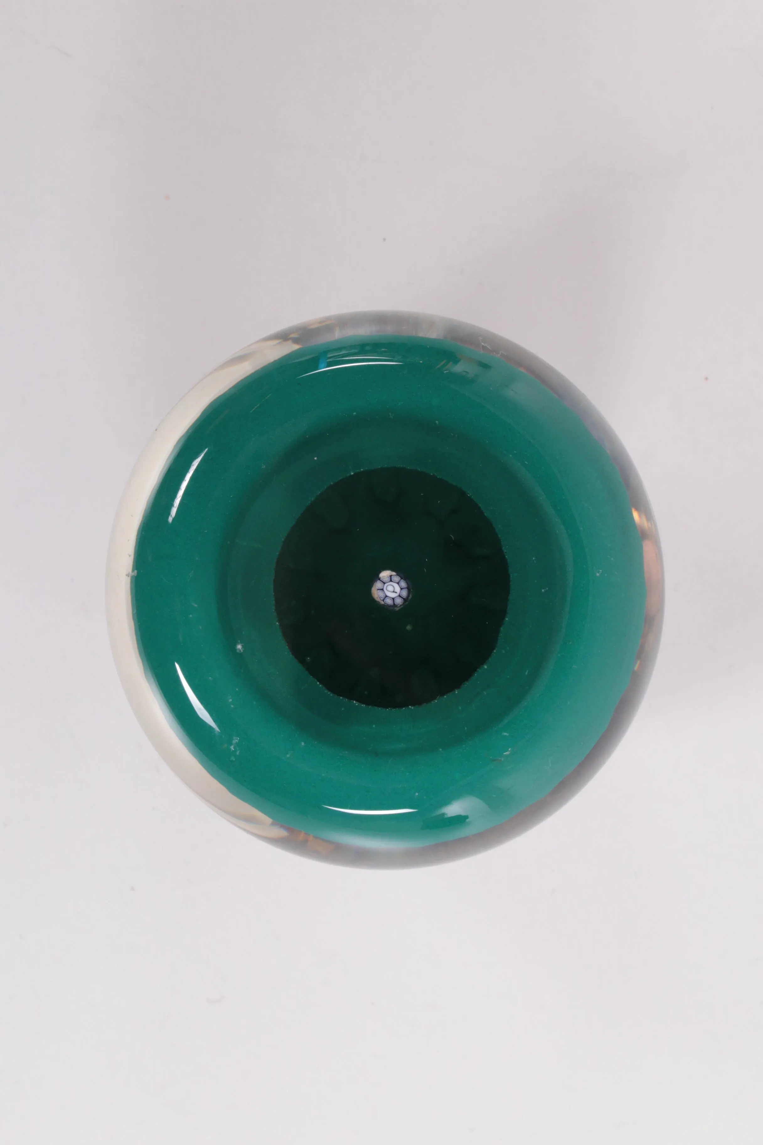 John Deacons Millefiori Paperweight with Radial Twist, 1975