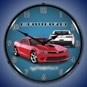 Lighted 2014 SS Camaro 5th Generation Red Hot Clock