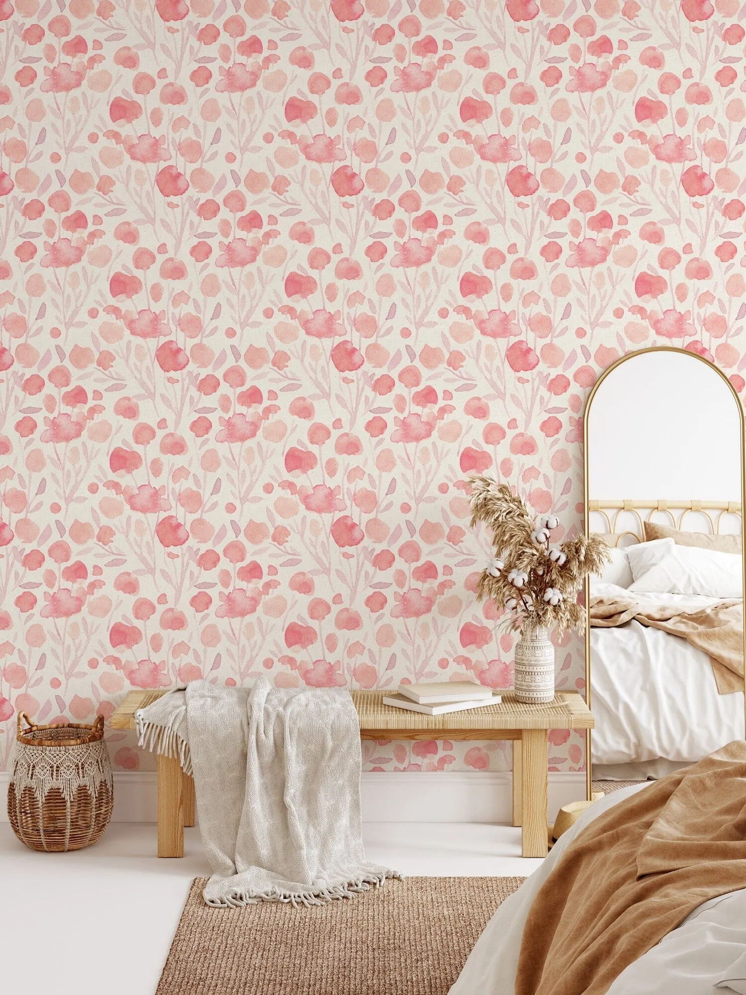 Pink Boho Wallpaper