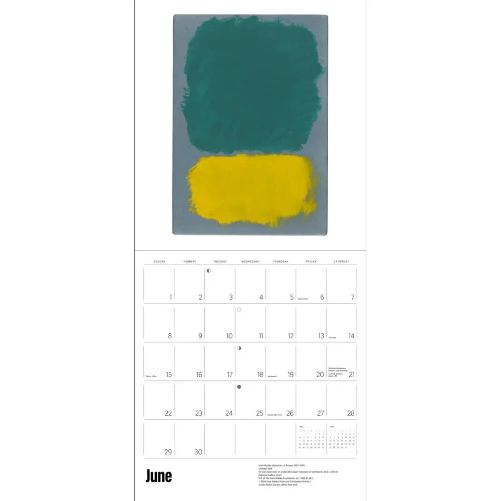 Pomegranate 2025 Wall Calendar - Rothko