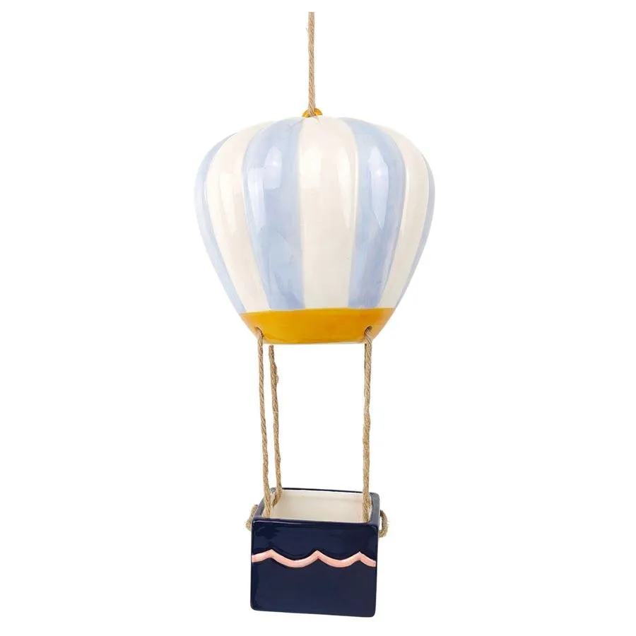 Retro Hot Air Balloon Hanging Planter