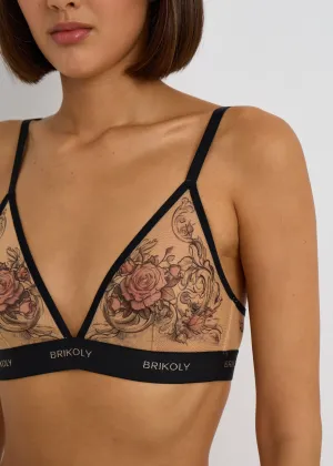 Rose Cupless Bra - Unique, Hypoallergenic, Alluring