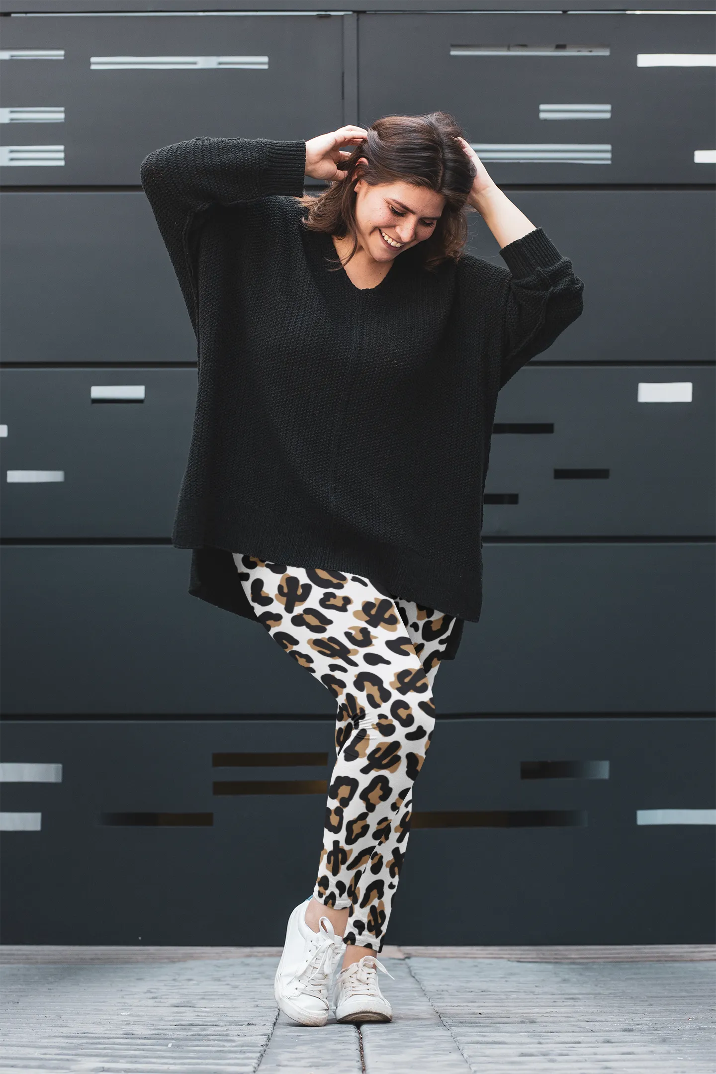 Spotted Succulent Print Legging