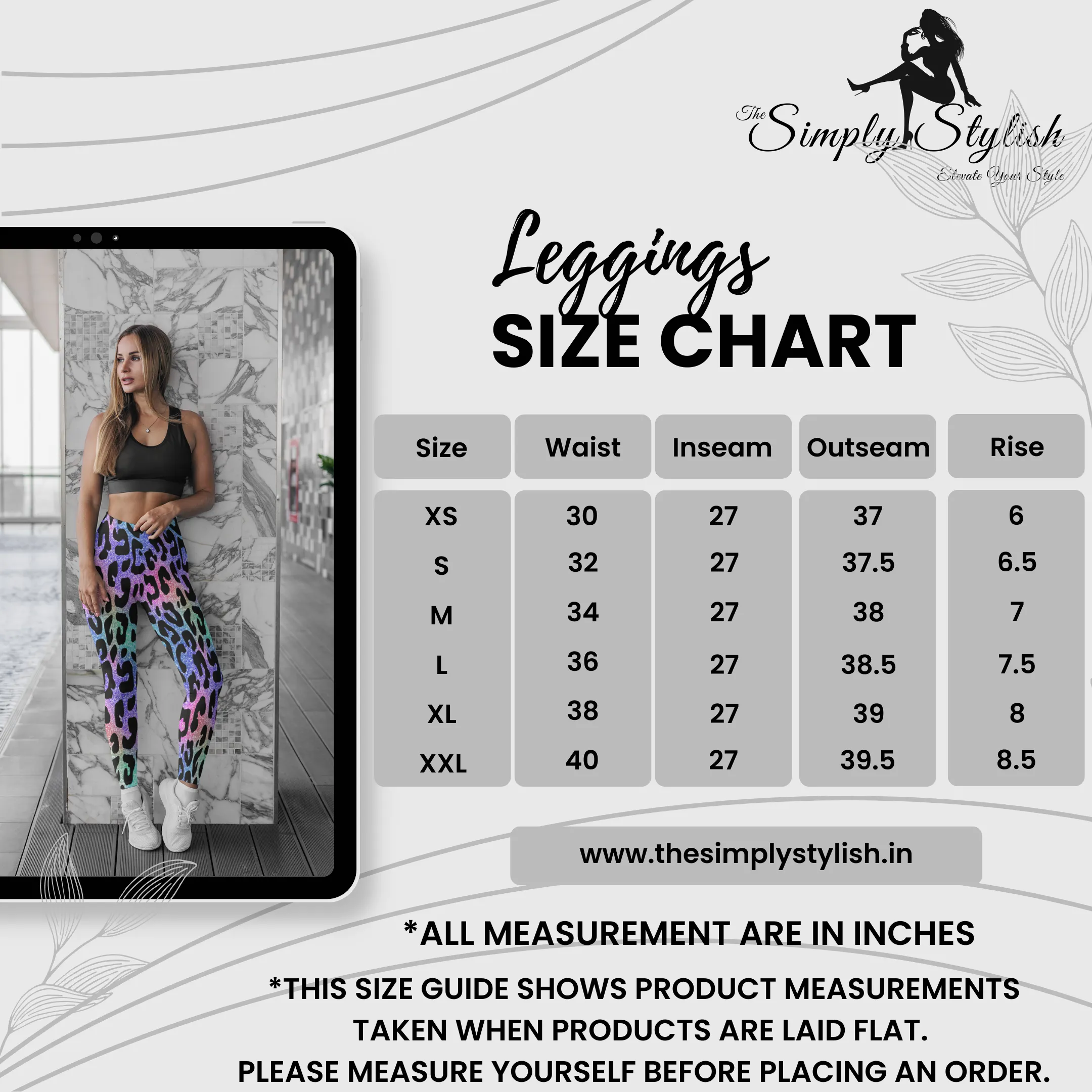 Spotted Succulent Print Legging