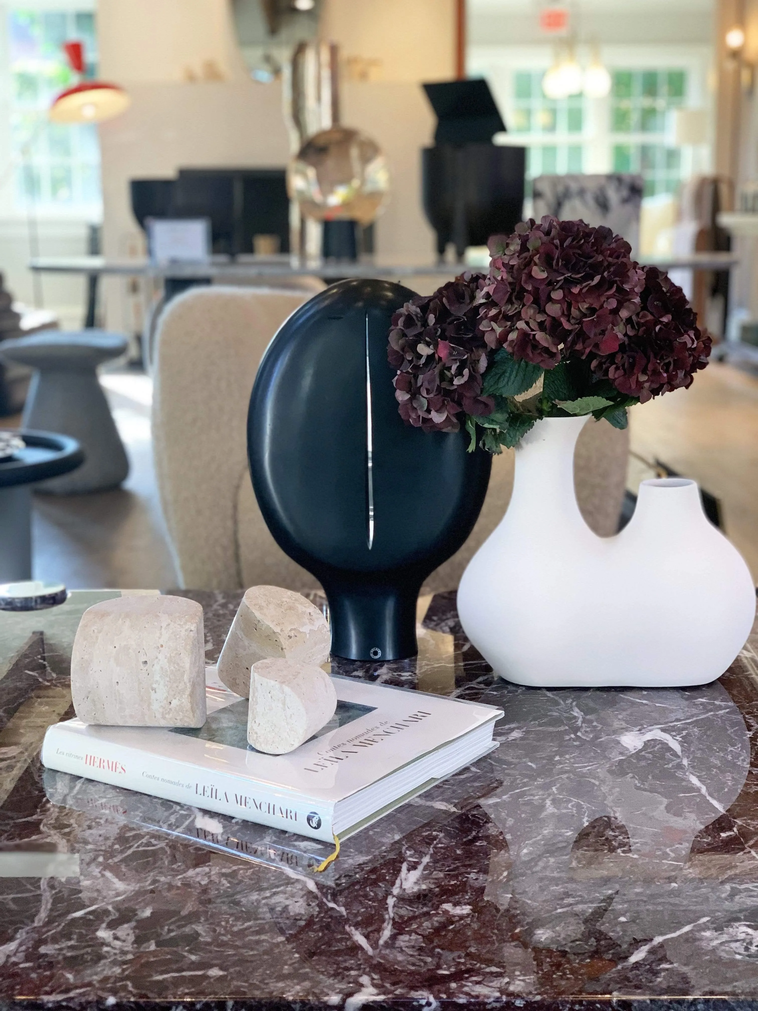 Travertine Paperweights by Dessuant Bone for Collection Particuliere