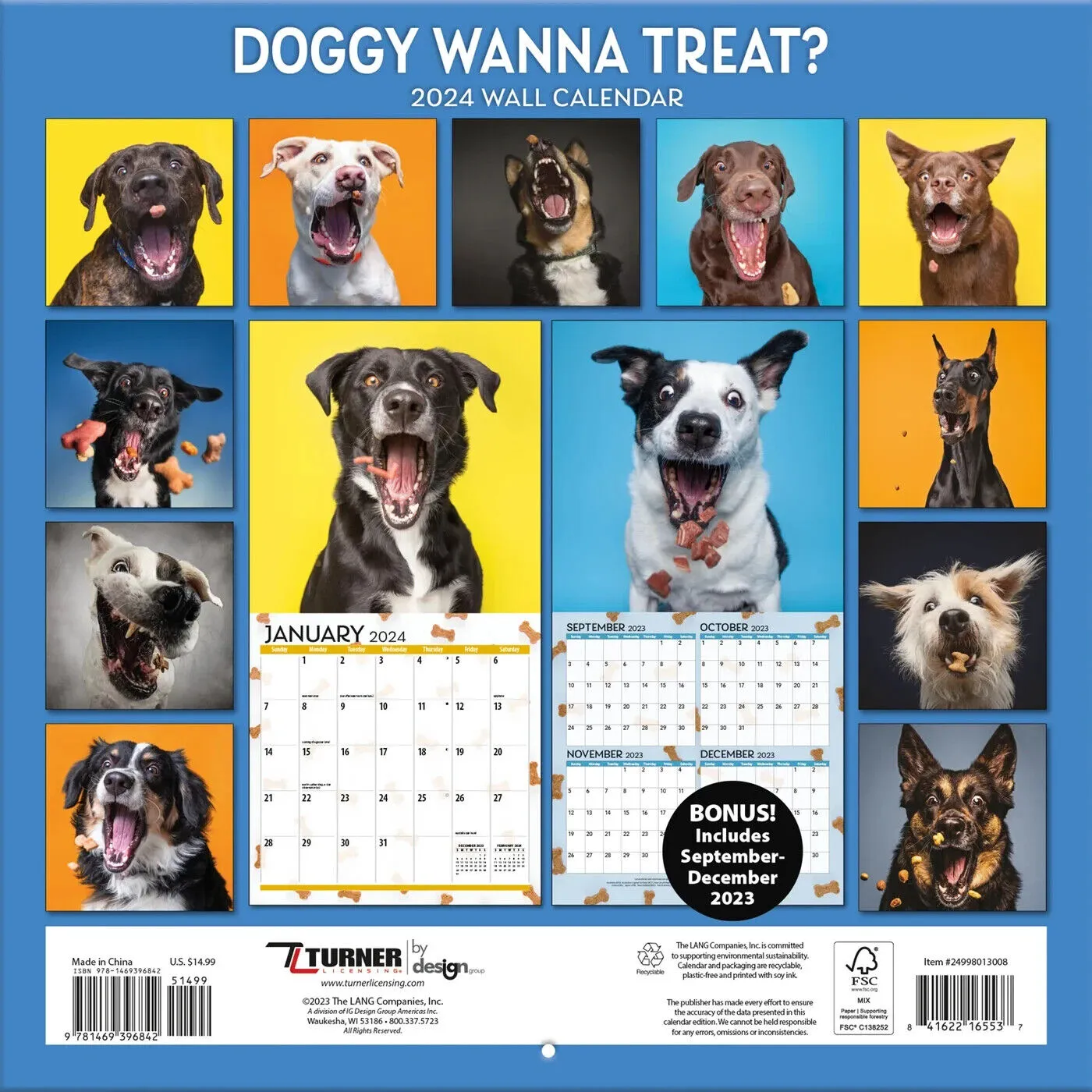 Turner Doggy Wanna Treat? 2024 Wall Calendar