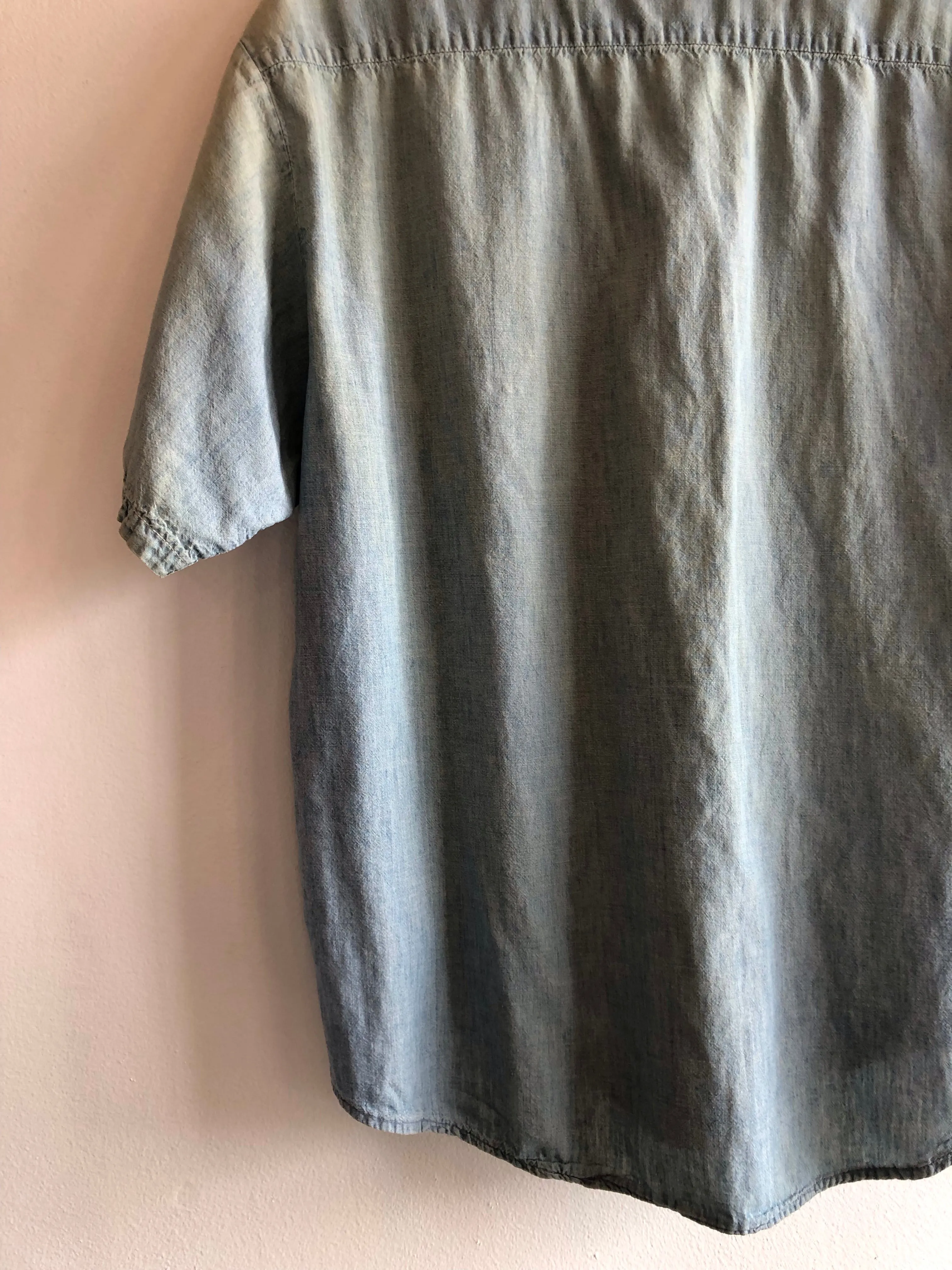Vintage 1950s Selvedge Chambray Button Up Shirt