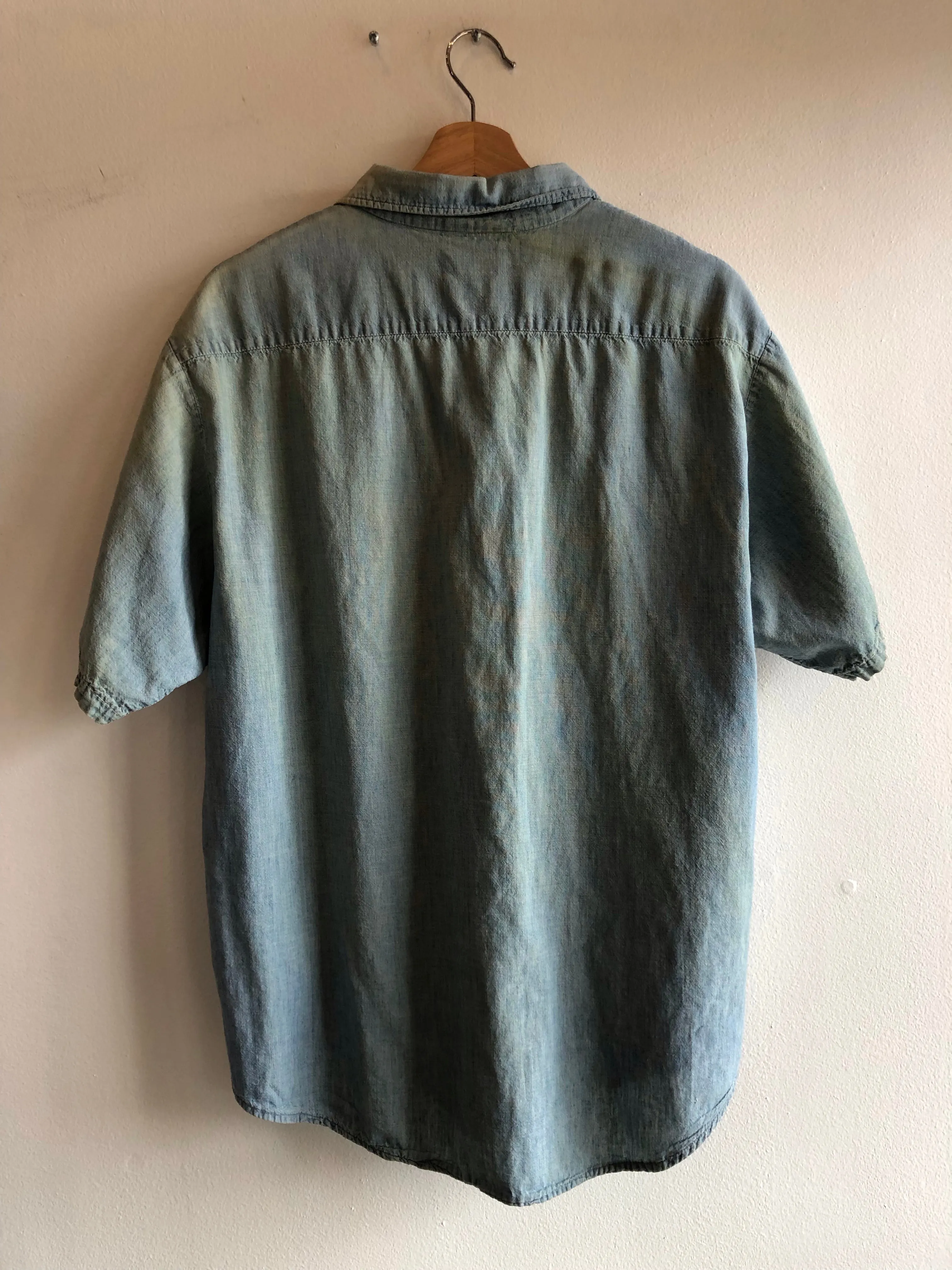 Vintage 1950s Selvedge Chambray Button Up Shirt