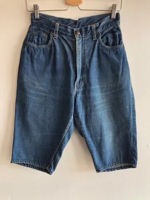 Vintage 1960s Levis big e 701 Denim Pedal Pusher Shorts