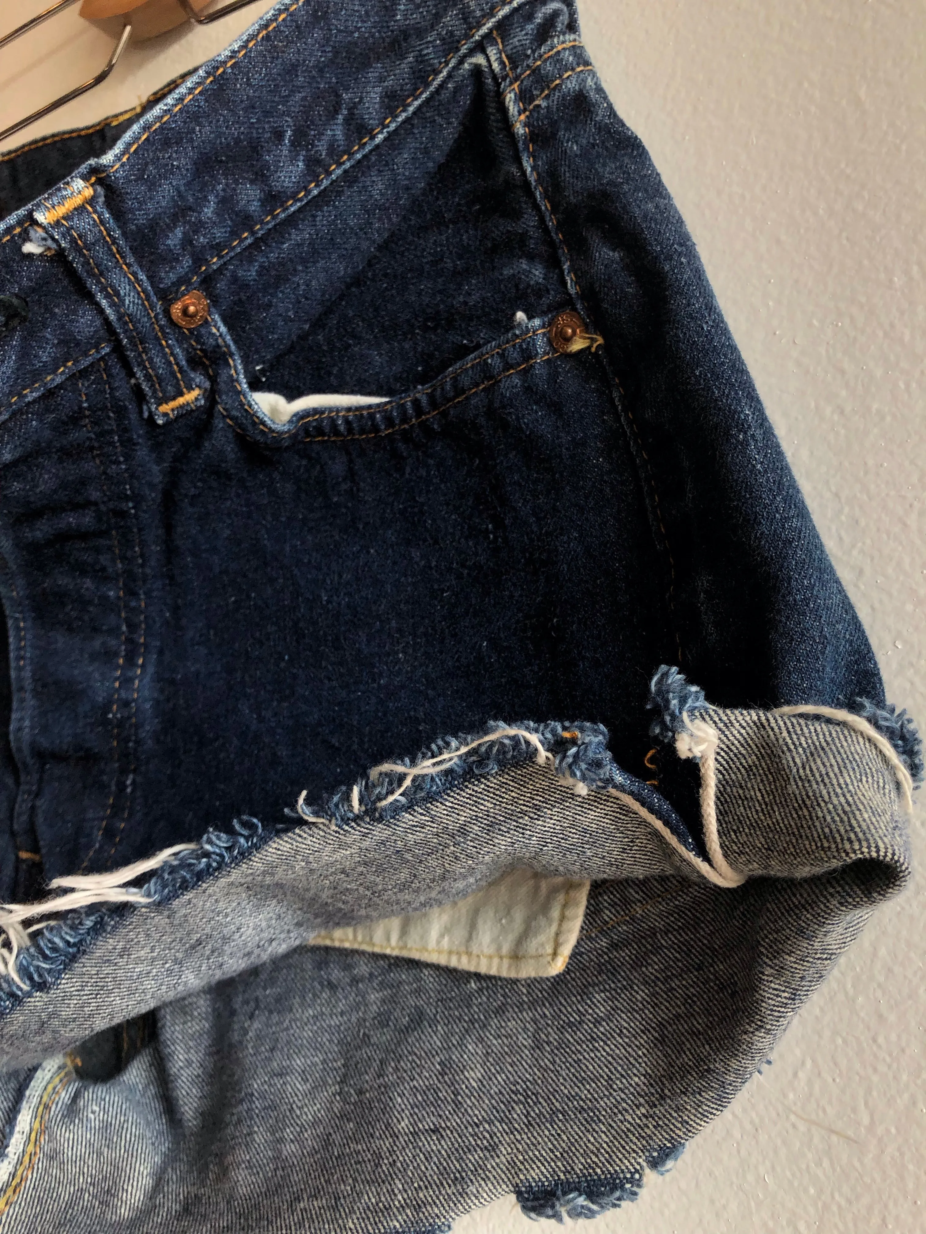 Vintage 1960s Levis Big E Selvedge Denim Shorts