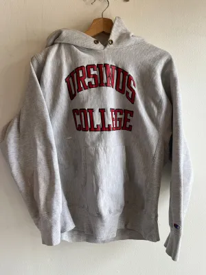 Vintage 1980s Ursinus College Reverse Weave Hooded Sweatshirt