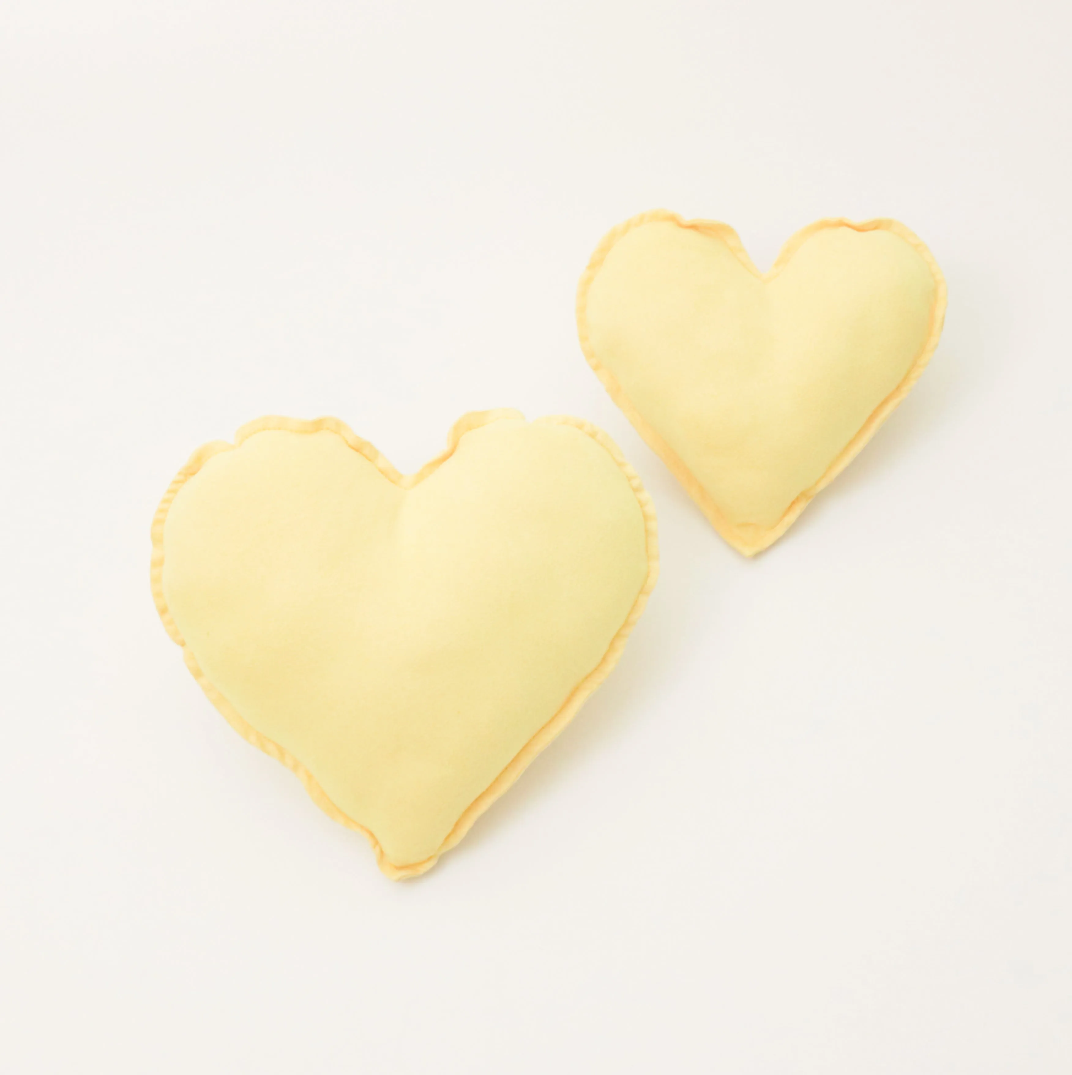 Yellow Hearts - Shape Cushion